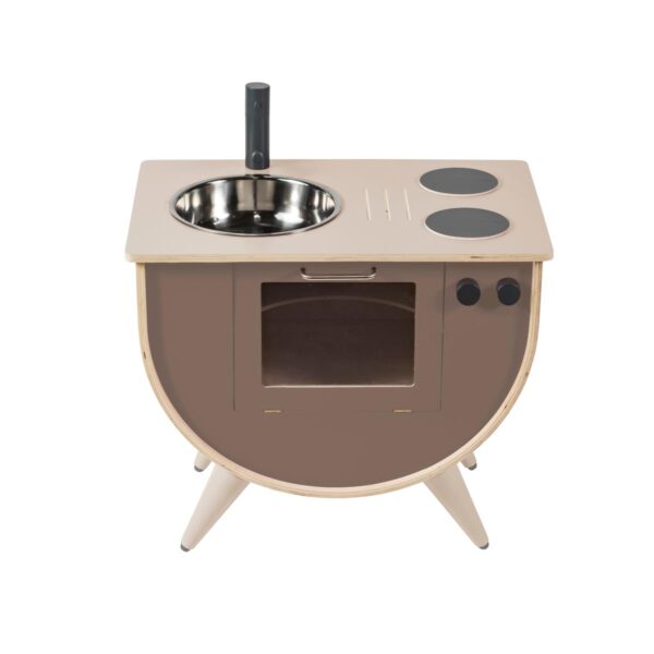 Cuisine enfant design vintage - Gris taupe