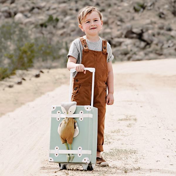 Valise à roulettes pour enfant menthe