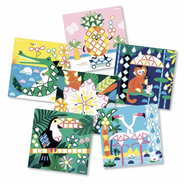 Poppik-stickers-cards-tropical-kids-design-gommettes
