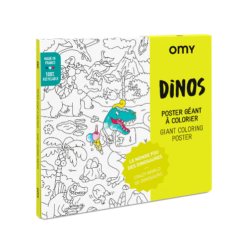 Poster géant à colorier - Dinosaures