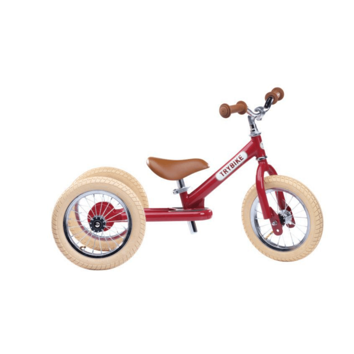 Tricycle évolutif vintage en acier Rouge । Trybike Judy The Fox