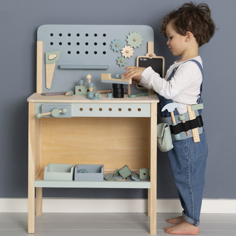 Etabli en bois bleu - Little Dutch - Les jouets en bois