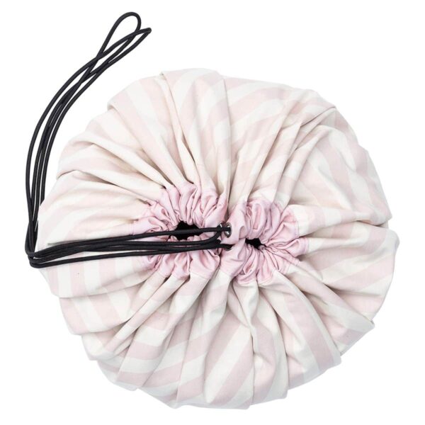 sac-de-rangement-ferme-playandgo-rayures-roses