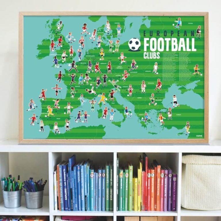 Gommettes Football pour Enfants, 54 pièces Variées