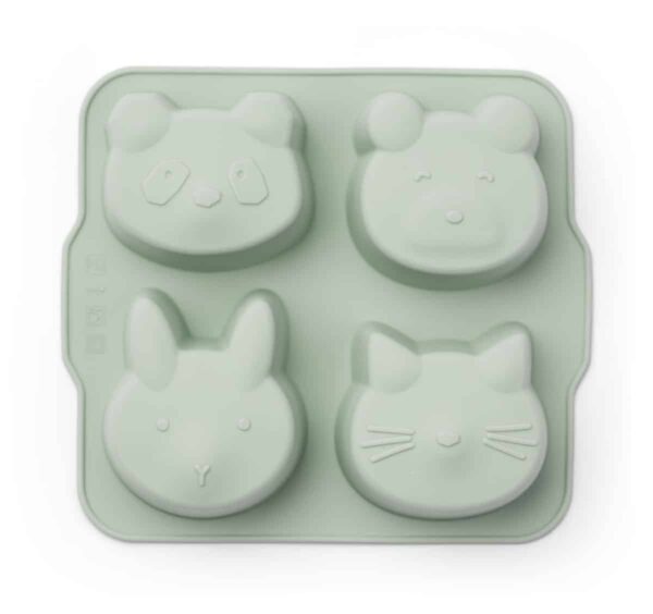 moule en silicone pour petits gâteaux avec des formes en animaux