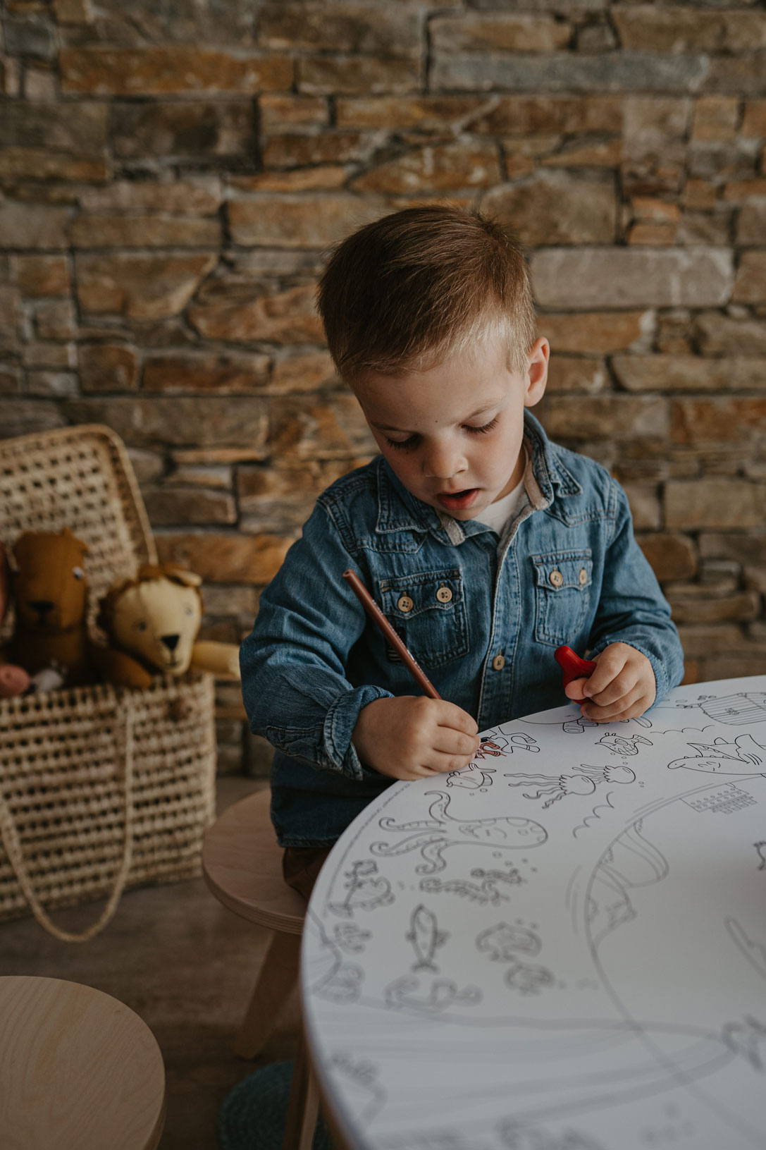 Table à dessiner pour enfant en bois - Drawin'table