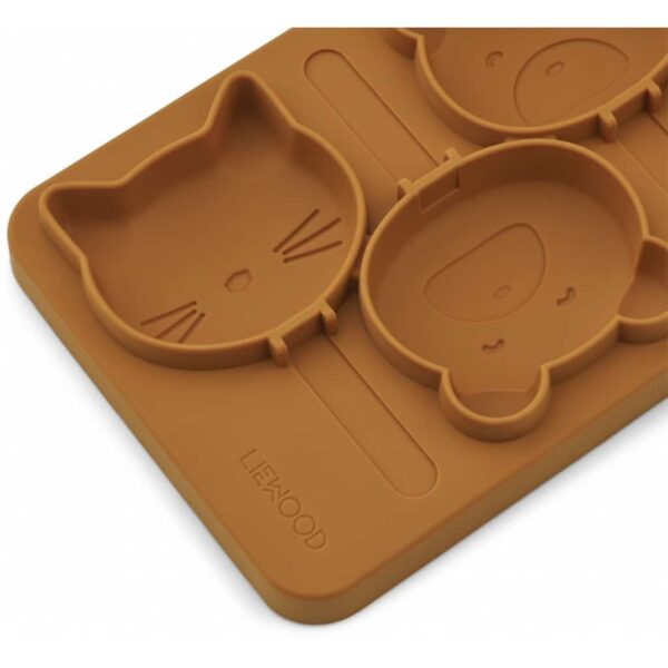 set de moules à glace en silicone moutarde liewood