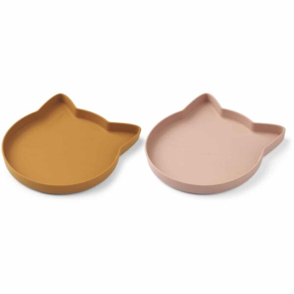 lot de 2 assiettes en silicone pour enfants