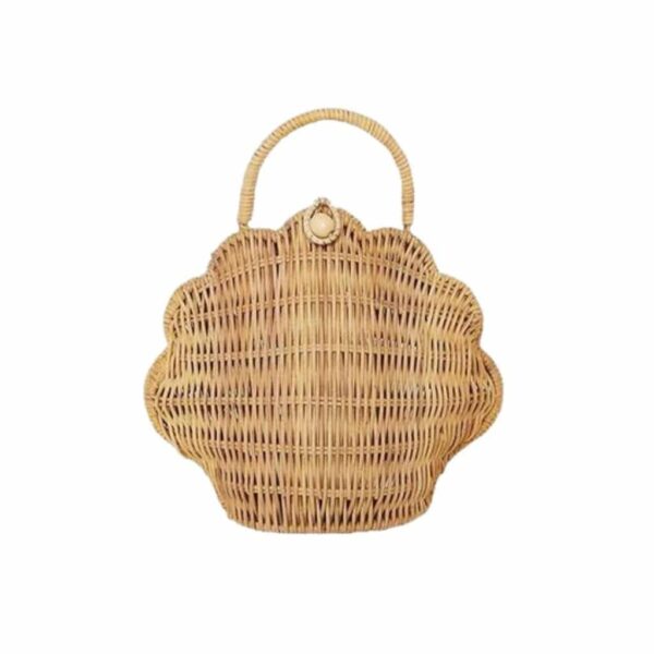 Panier en rotin naturel Coquillage - Paille