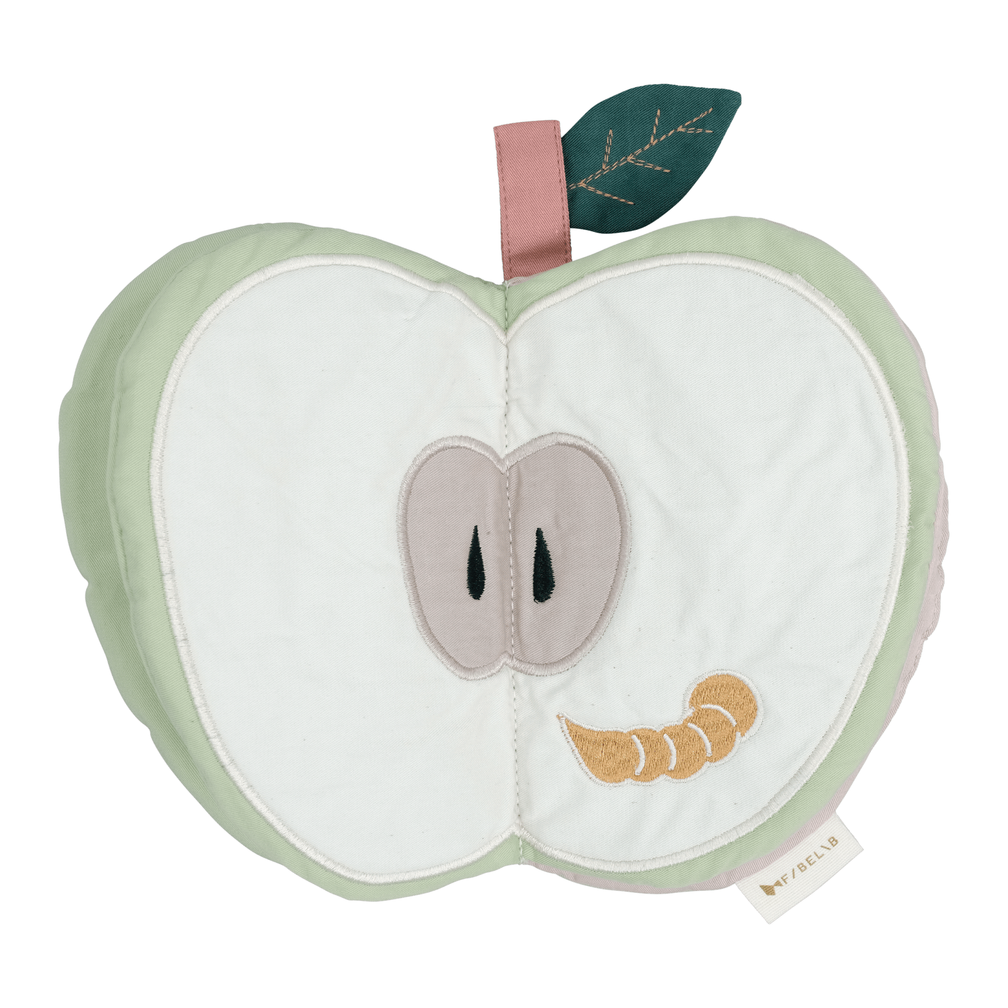 Livre d'éveil Bébé - Fabelab - Jeu d'éveil en Tissu Bio Pomme Verte –  Pépites