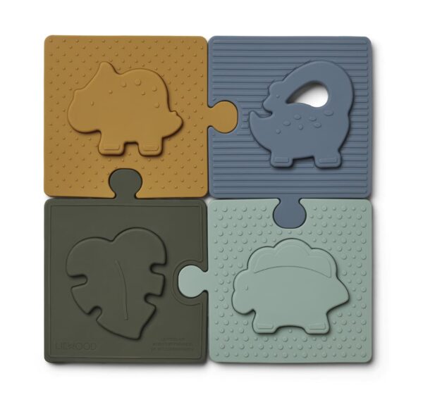 mini puzzle en silicone liewood pour enfant