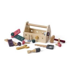 Jouets en bois Ensemble d'outils pour enfants - Kit de boîte à