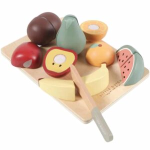 Dinette Plateau Fruits & Légumes à découper Plantoys, jouets en bois