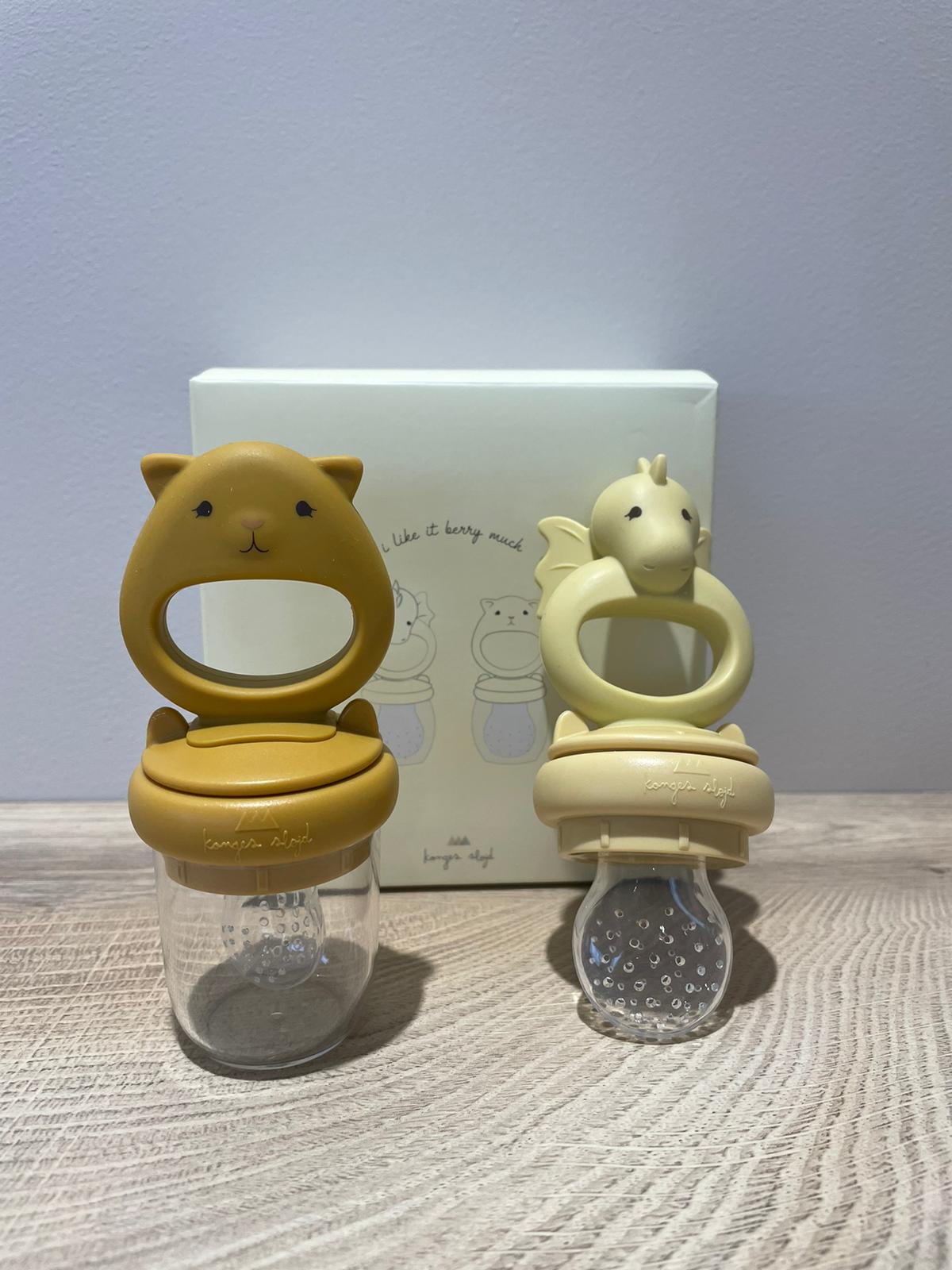 Lot de 2 tétines grignoteuses - Limonade / Honey moutarde - Eco-friendly