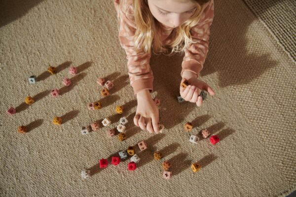 Blocs de construction en silicone Links - Rose multi mix