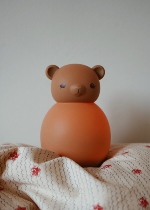 Veilleuse en silicone Ours - Blush