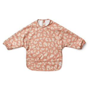 Bavoir à manches imperméable Merle - Mega leo Rose toscane