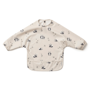 Bavoir à manches imperméable Merle - Panda play sea shell mix