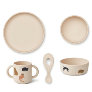 Coffret repas en silicone Vivi - Miauw Apple blossom mix