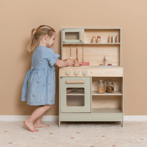 kindsgard Cuisine enfant laekkermad accessoires petite bois menthe