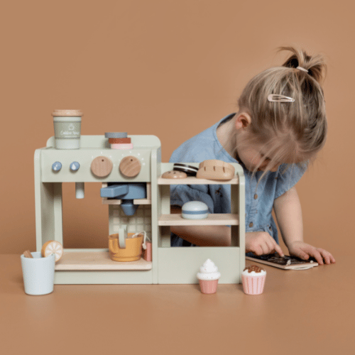 Jeu d'Imitation en bois - machine à café pour enfants - Set