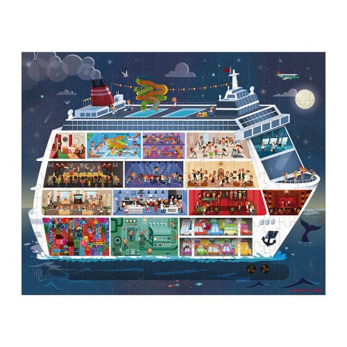 2 puzzles bateau de croisière - 100 et 200 pièces l Janod - Judy The Fox