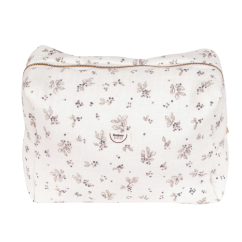 Trousse de Toilette Holiday Rose Pastel Pois Blancs Nobodinoz - Les  Bambetises