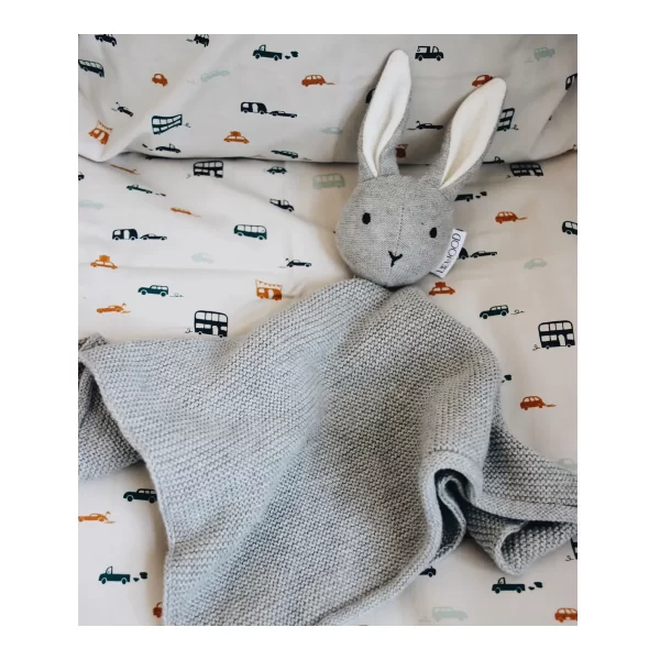 Doudou lapin Milo - Gris