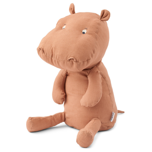 Peluche Hippo - Halfdan teddy L - Tuscany rose