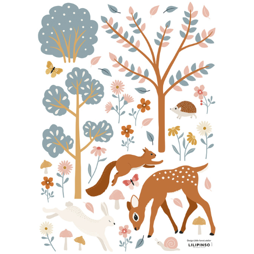 Planche de stickers Woodland animals & Deer