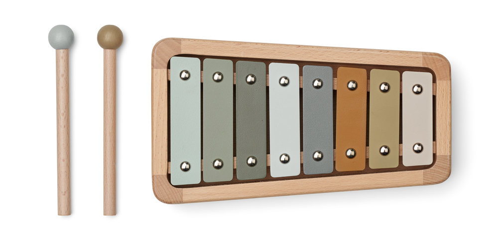 Xylophone enfant en bois - Bleu - Little Dutch