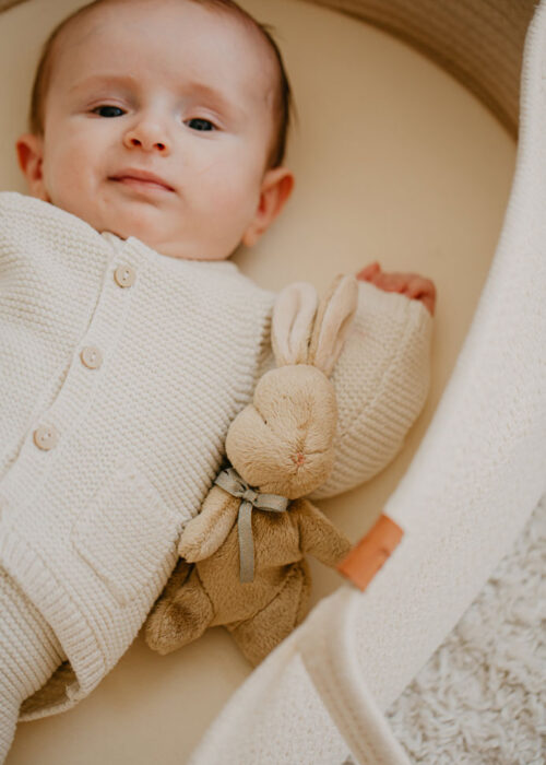 Léon et son premier lapin Maileg