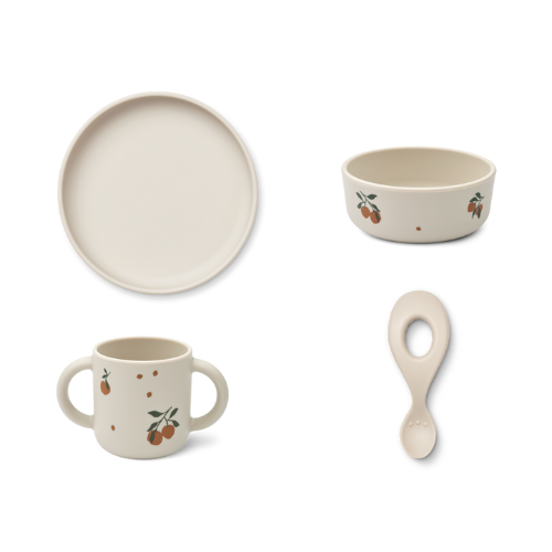 Set de vaisselle enfant pour le repas Cherry