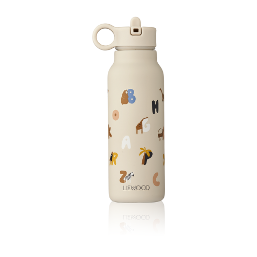 Gourde en inox Falk 350 ml - Alphabet / Sandy