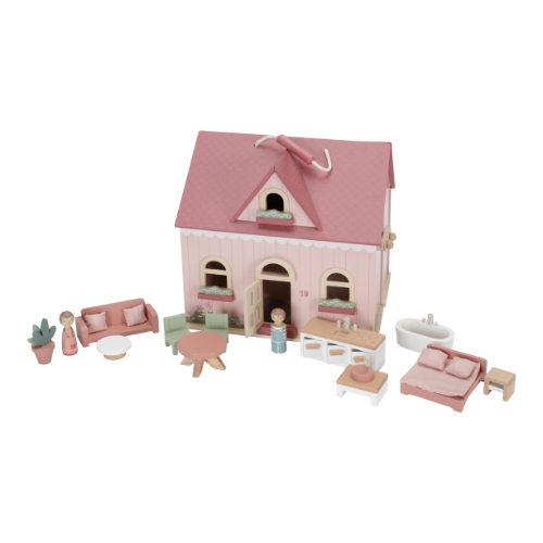 Maison de poupée en bois - Portable