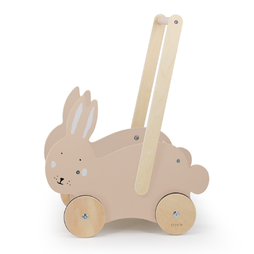 Chariot à pousser en bois - Mrs. Rabbit